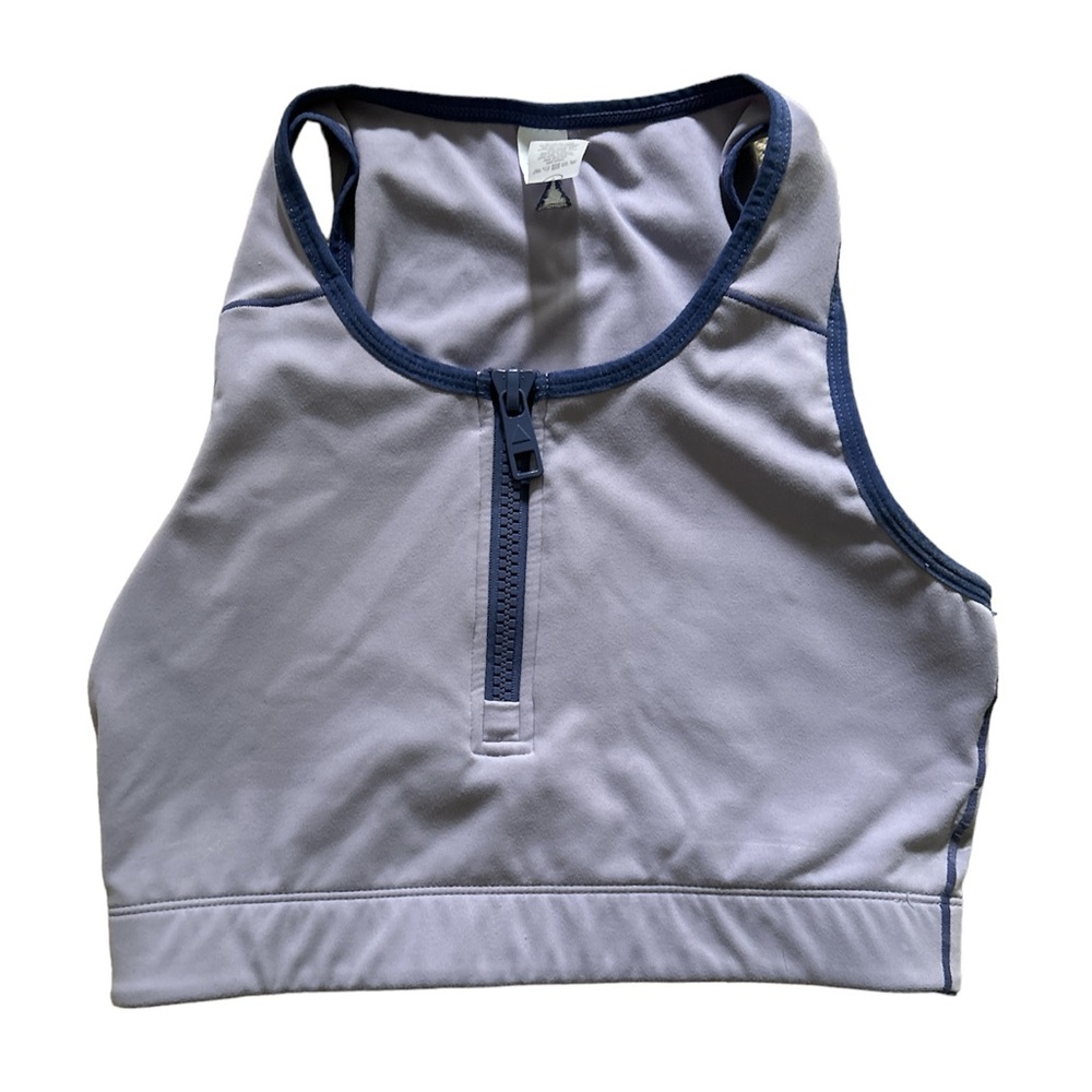 Purple‎ Balance Athletica Zip Vitality Sports Bra - Size S